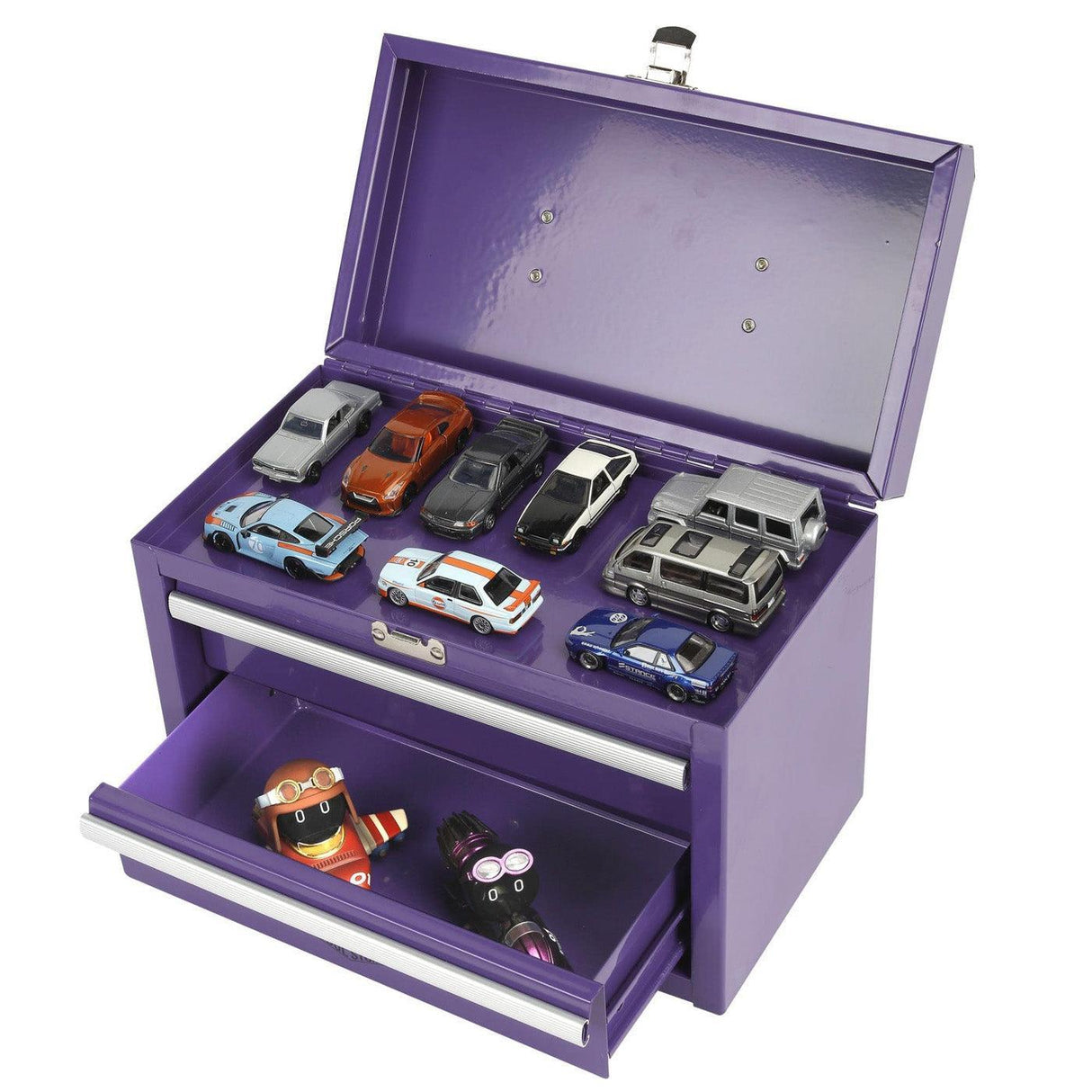 11-Inch 2-Drawer Portable Toolbox-Grease Monkey Garage