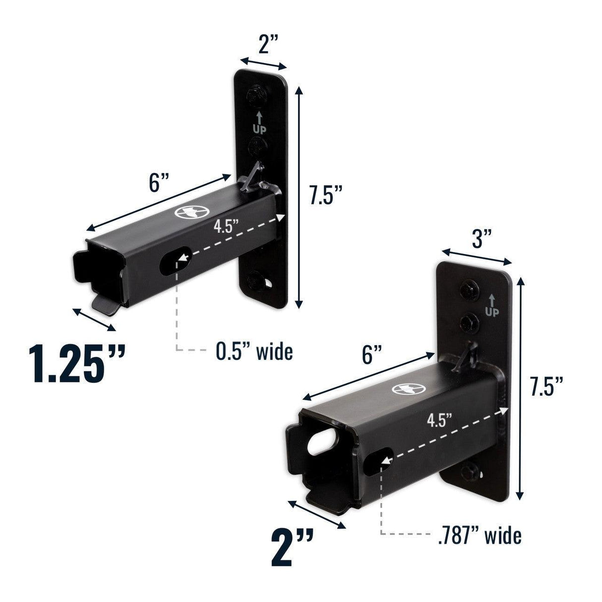 2" Haymarket Hitch Wall Mount | Holds Bike or Cargo Car Rack-Wall Mounted-Grease Monkey Garage