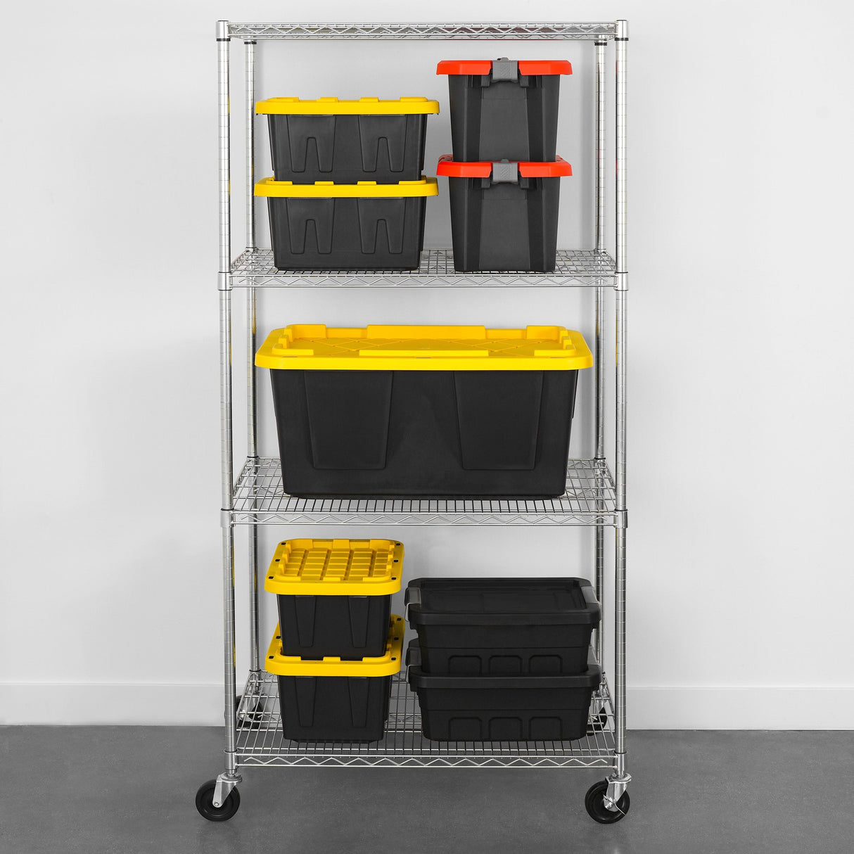 24" x 36" x 72" 4-Tier Wire Rack-Wire Shelving-Grease Monkey Garage