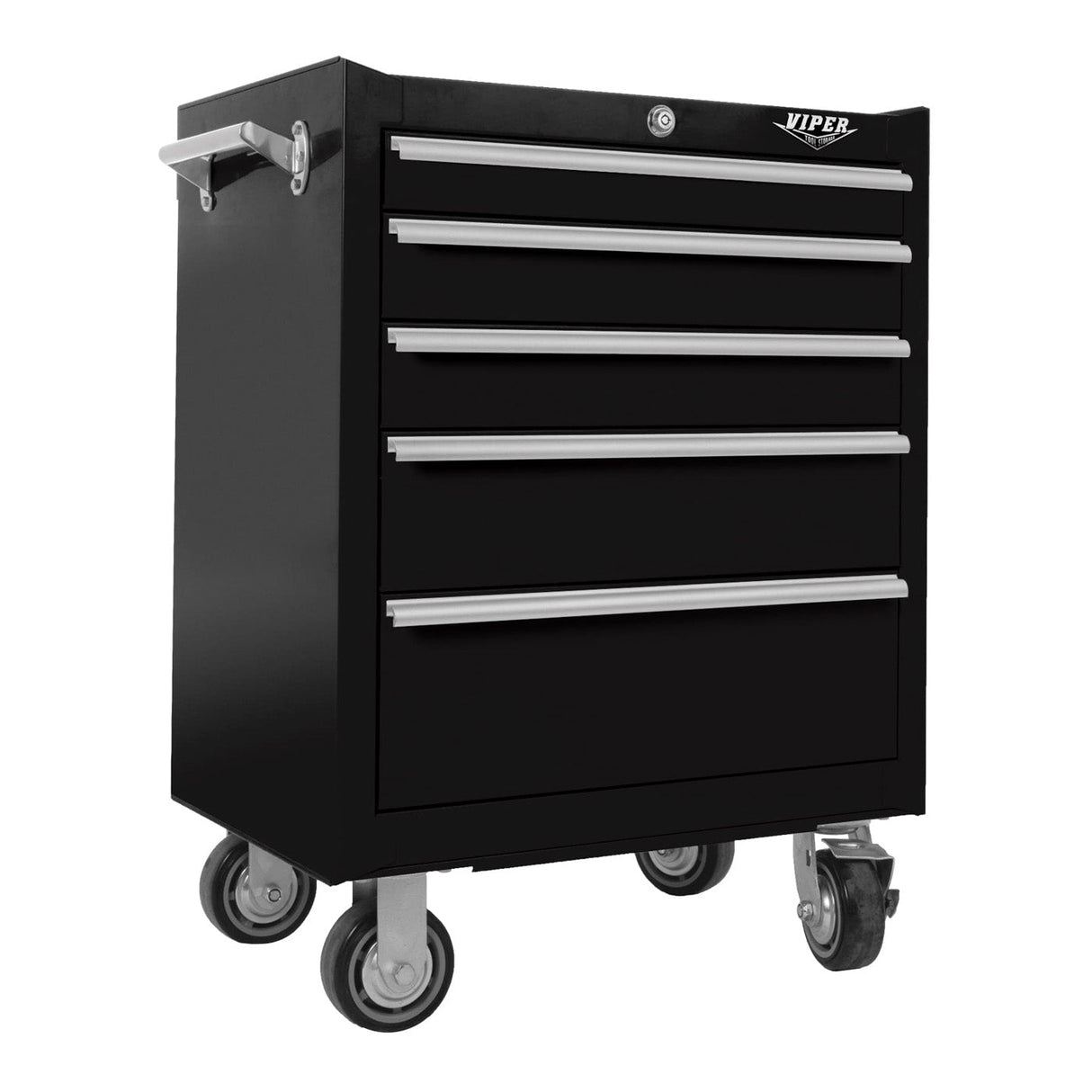 26-Inch 5-Drawer Rolling Cabinet-Grease Monkey Garage