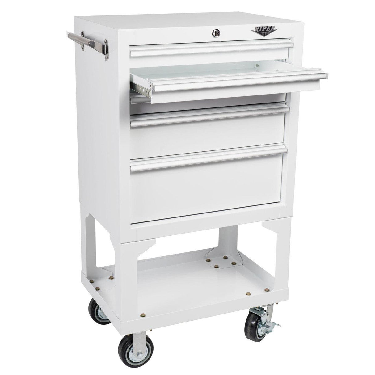 26-Inch 5-Drawer Rolling Cabinet with Bulk Storage-Grease Monkey Garage