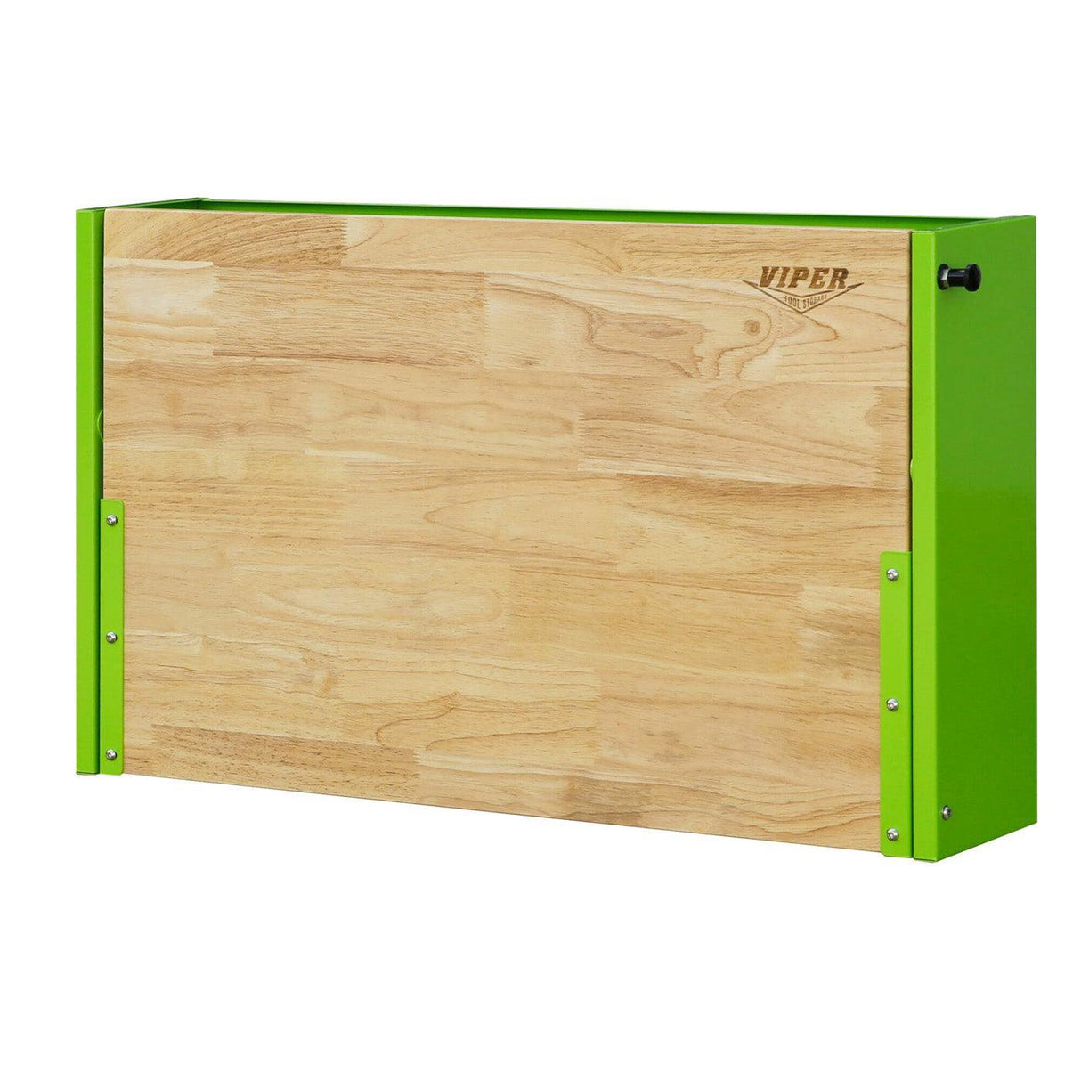 32-Inch Folding Wall-Mounted Worktable with Butcher Block Top-Grease Monkey Garage