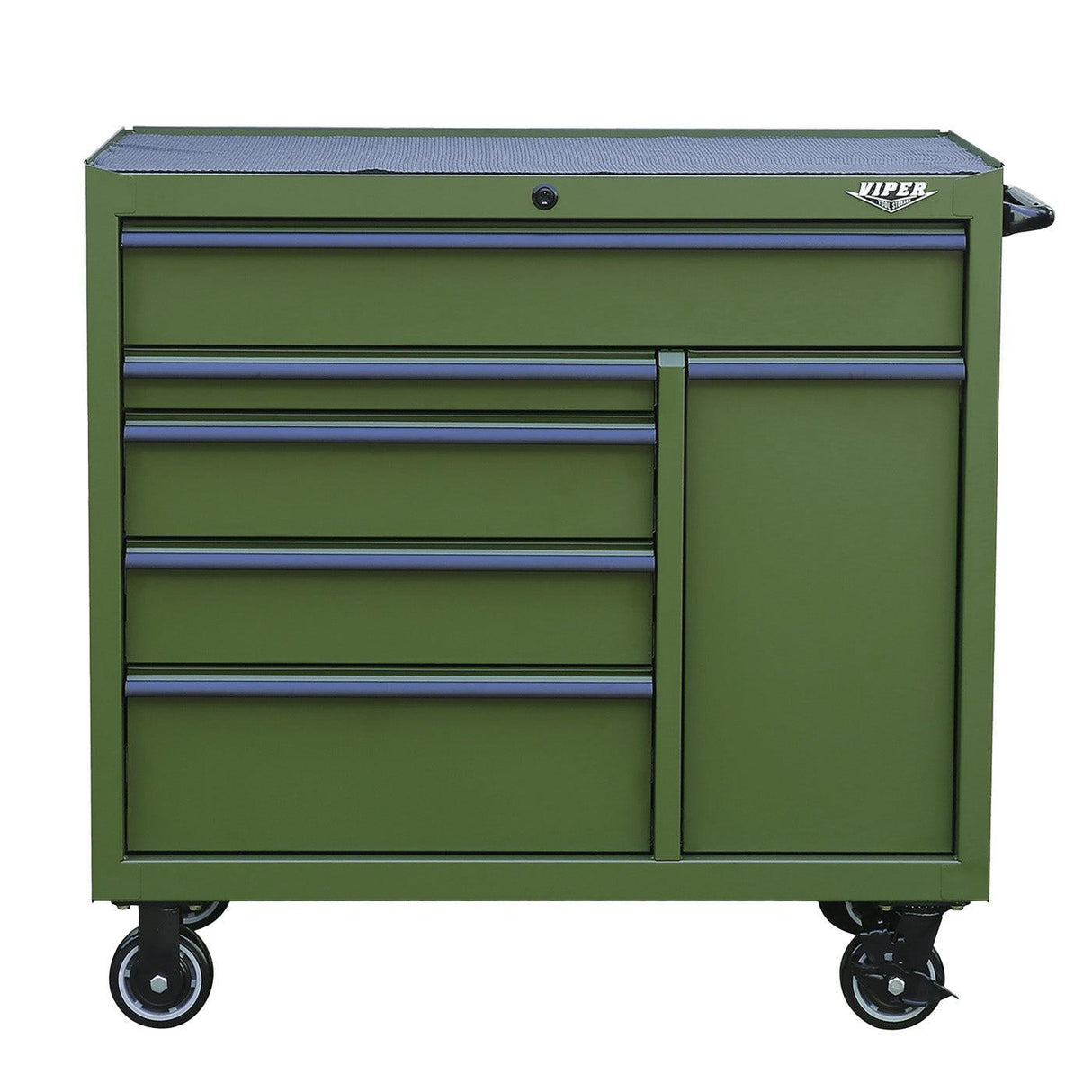 41-Inch 6-Drawer Rolling Cabinet with Power Drawer-Grease Monkey Garage