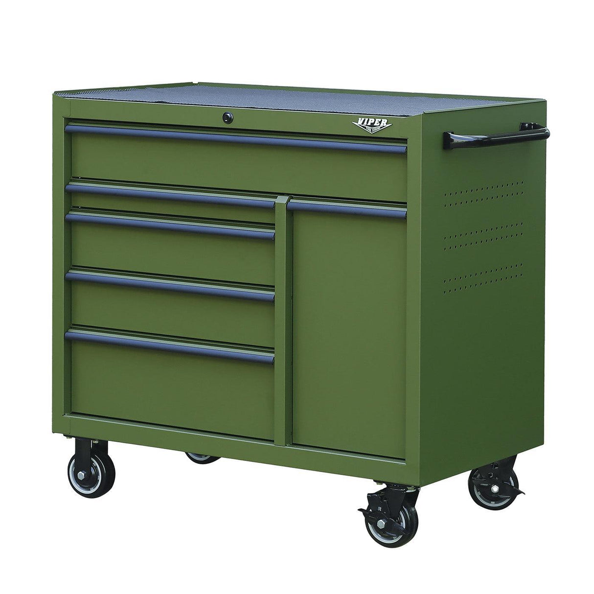 41-Inch 6-Drawer Rolling Cabinet with Power Drawer-Grease Monkey Garage