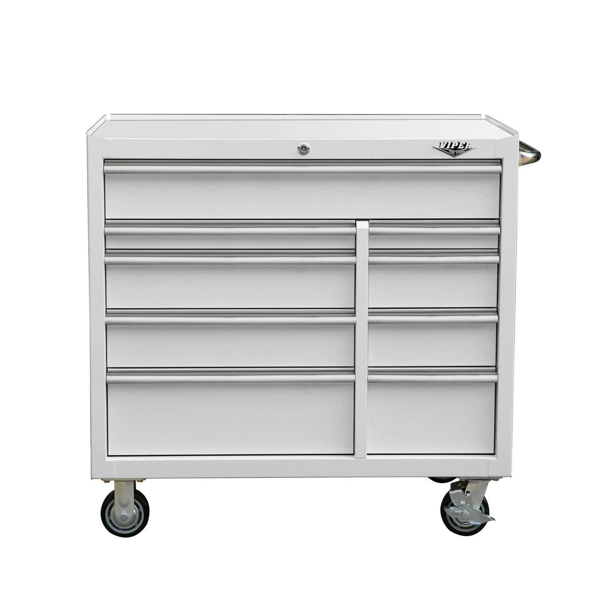 41-Inch 9-Drawer Rolling Cabinet-Grease Monkey Garage