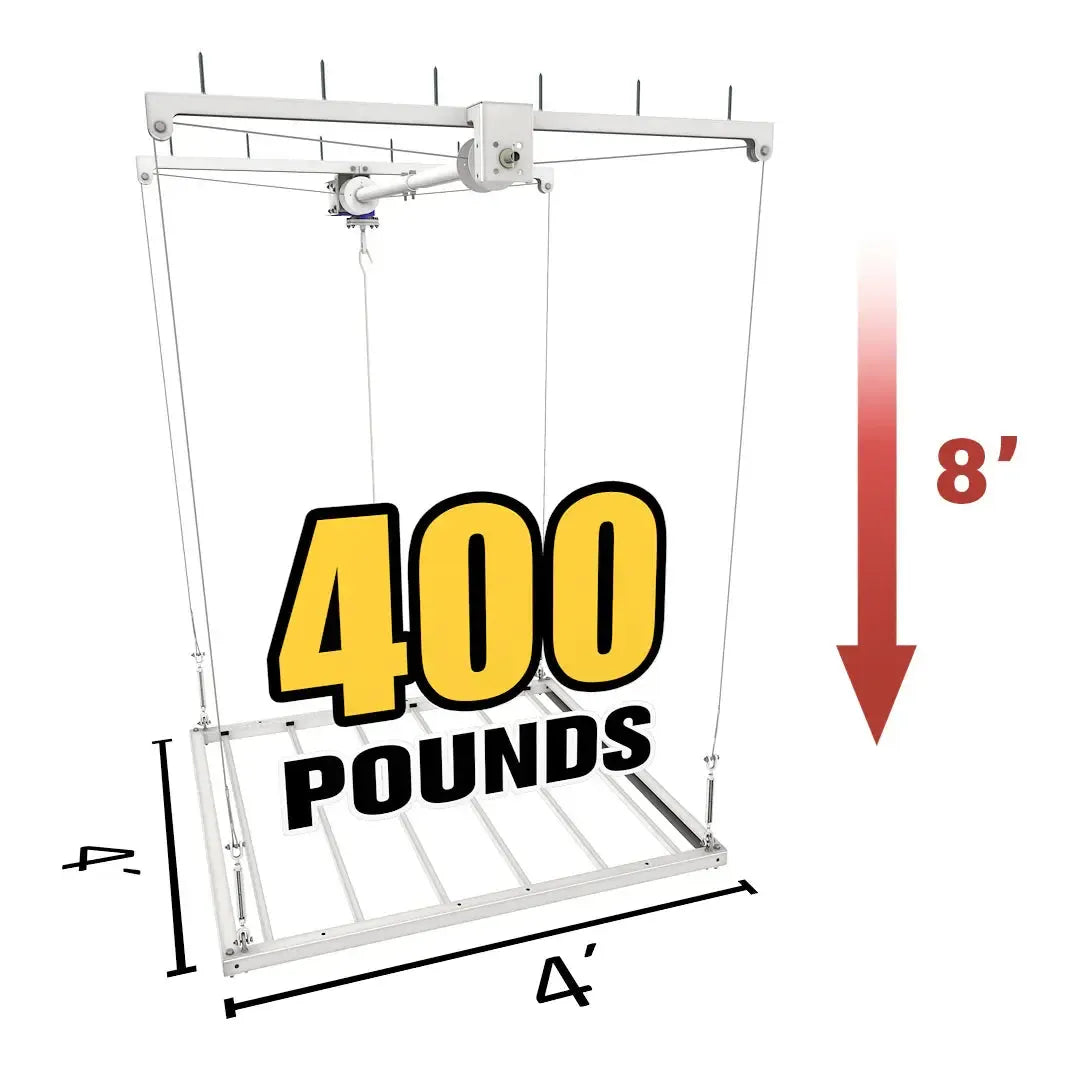 4'x4' E-Z Lift - 8' Drop-Grease Monkey Garage