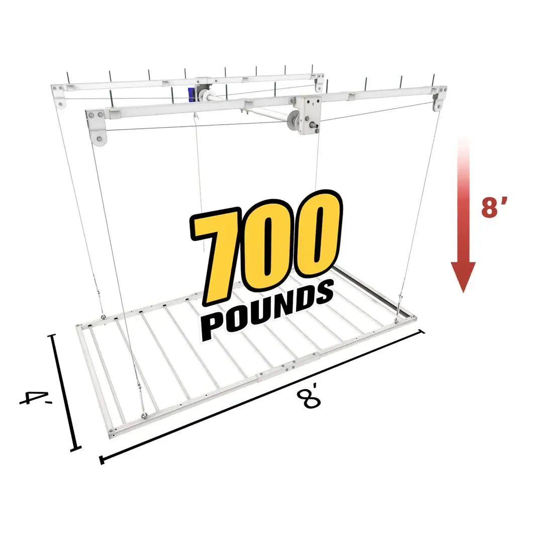 4'x8' E-Z Lift PRO - 8' Drop-Grease Monkey Garage