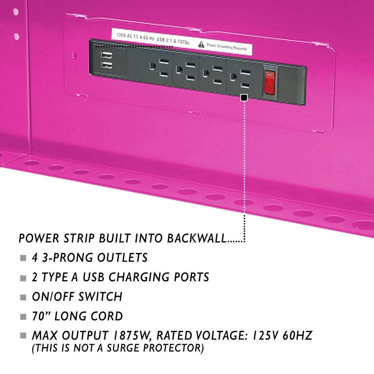 60-Inch 7-Drawer Workstation with Power Strip-Grease Monkey Garage
