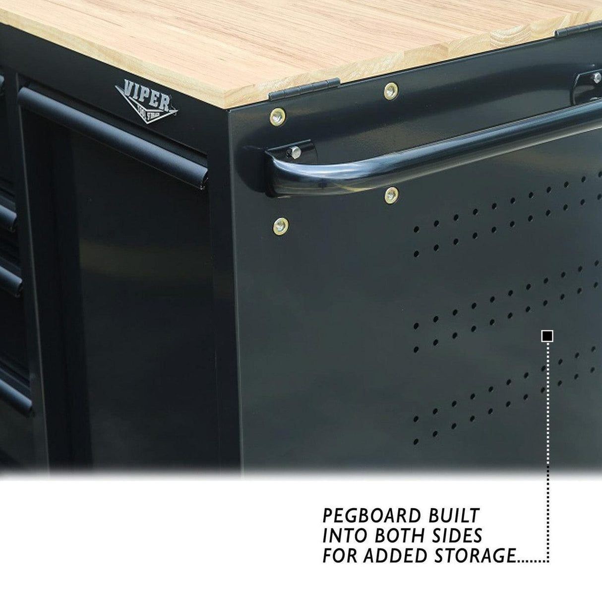 60-Inch 7-Drawer Workstation with Power Strip-Grease Monkey Garage