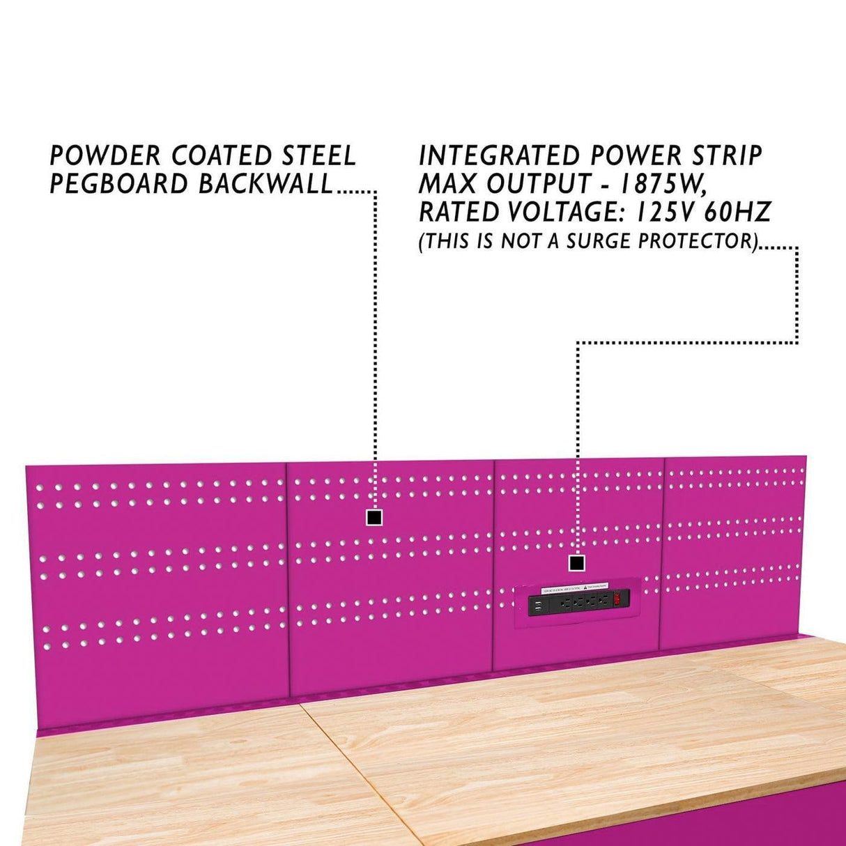 60-Inch 7-Drawer Workstation with Power Strip-Grease Monkey Garage