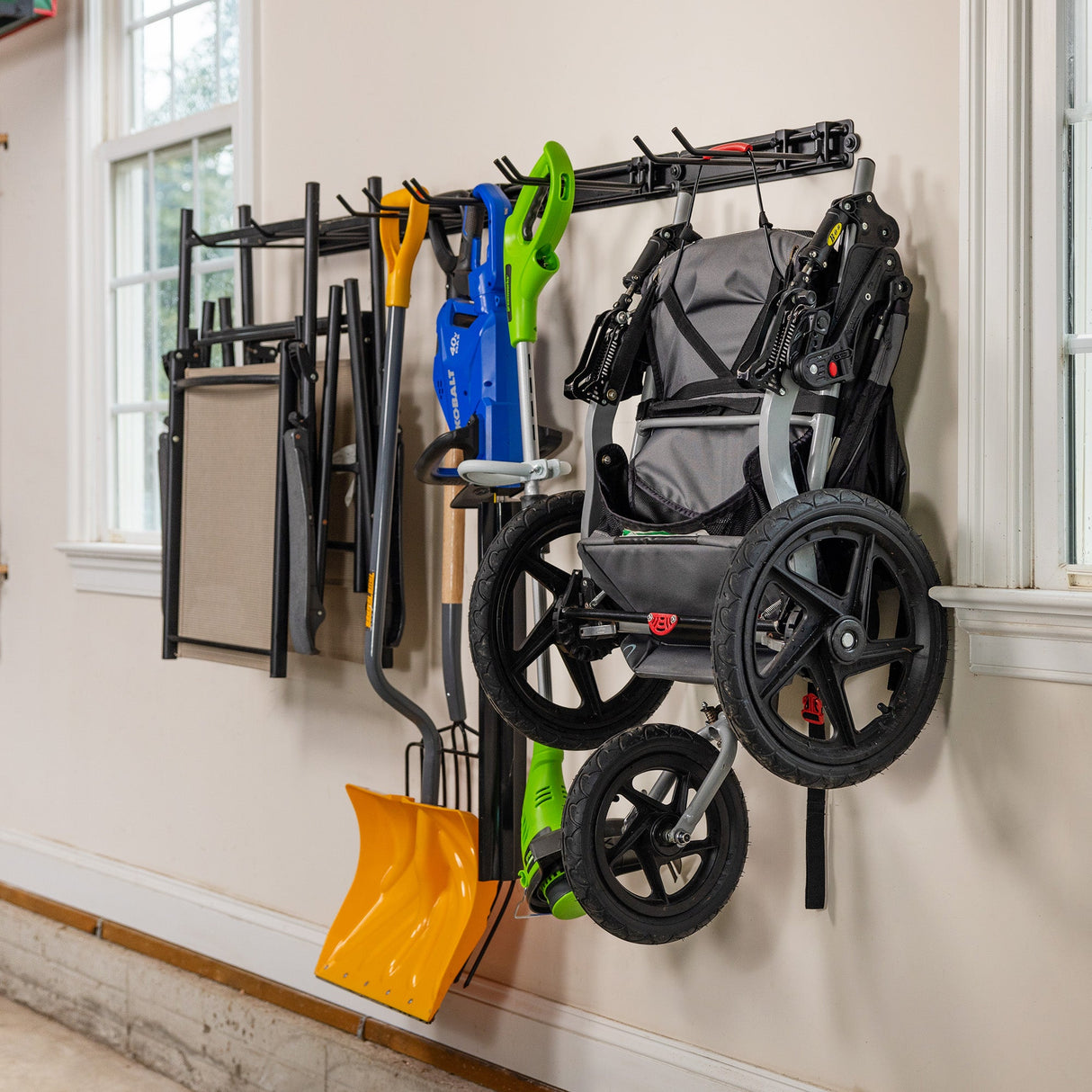 64" Modular Multi-Use Adjustable Garage Organizer | Holds 600 lbs-Wall Mounted-Grease Monkey Garage