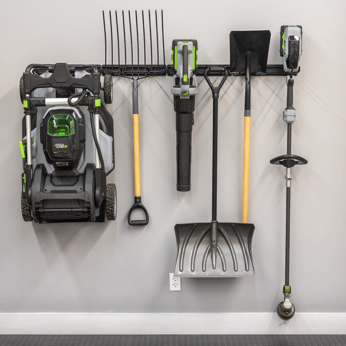 64" Modular Multi-Use Adjustable Garage Organizer | Holds 600 lbs-Wall Mounted-Grease Monkey Garage