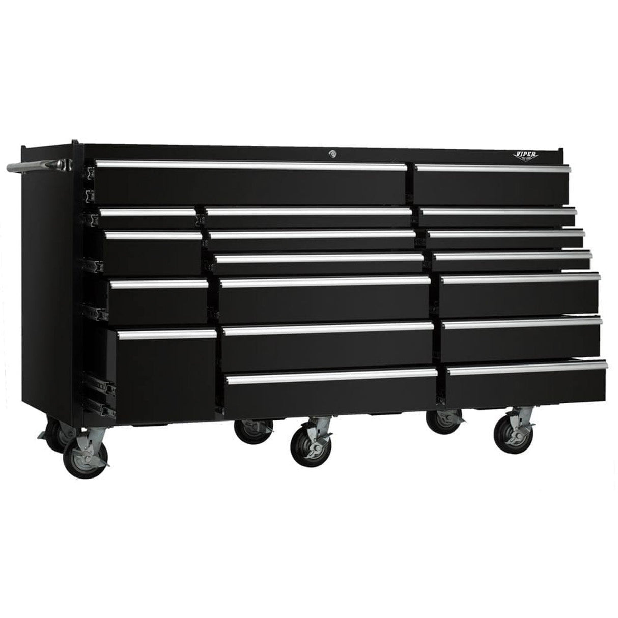 72-Inch 18-Drawer Rolling Cabinet-Grease Monkey Garage