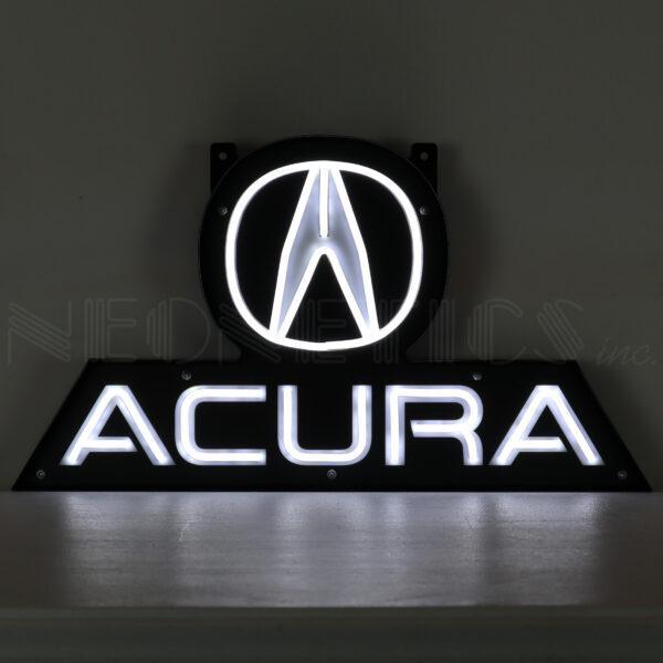 Acura LED Flex-Neon Sign in Steel Can-Grease Monkey Garage