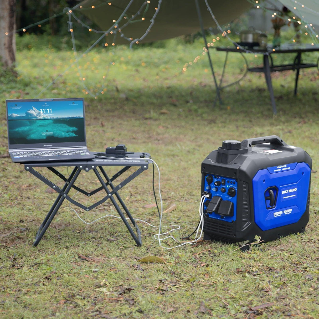 BILT HARD 4500W Dual Fuel Inverter Generator – Gas/Propane, Ducar® Engine, Quiet, CO Sensor, RV Ready, Portable Power for Home & Camping-Generator-Grease Monkey Garage