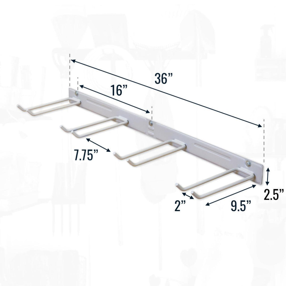 Bedrock Garage Tool Organizer | Grey-Wall Mounted-Grease Monkey Garage