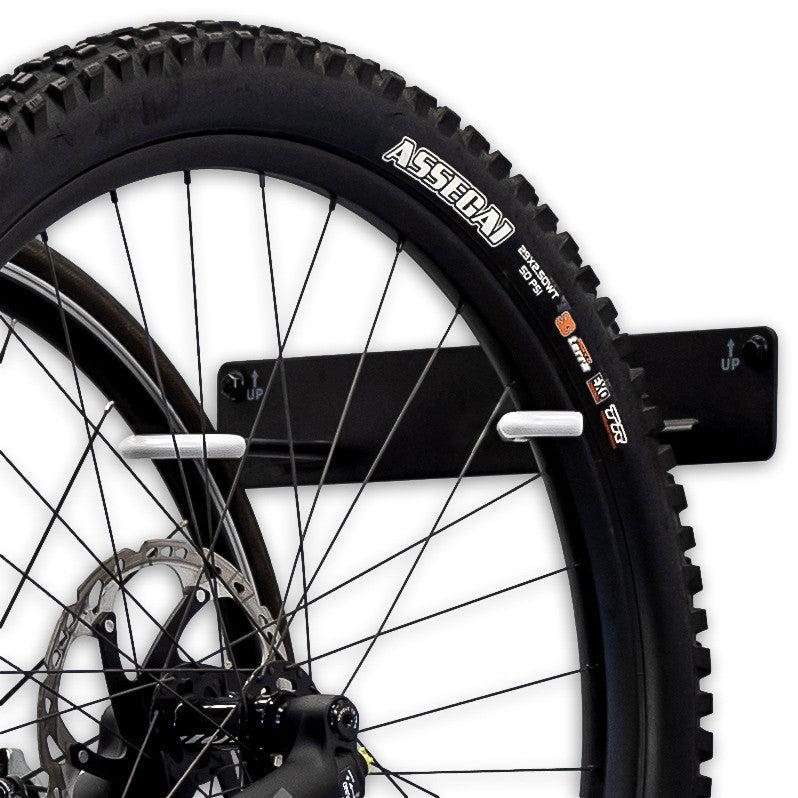 Blackstone Bike Storage Rack | 2 Bikes | Black-Wall Mounted-Grease Monkey Garage