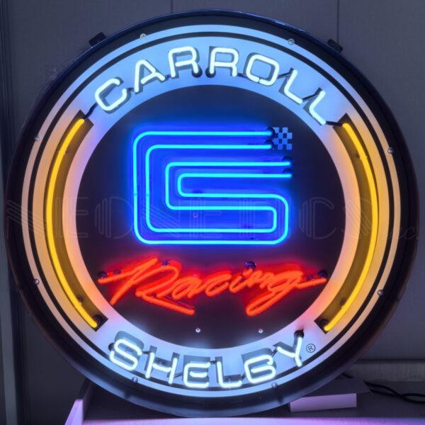 Carroll Shelby Motors Neon Sign in Steel Can (36")-Neon Signs-Grease Monkey Garage