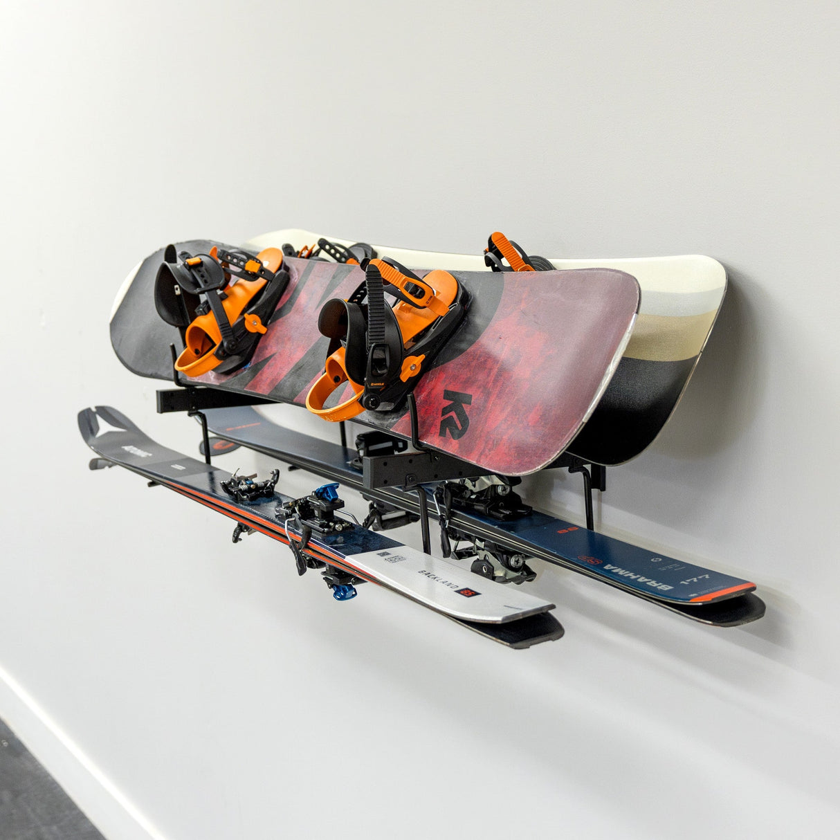 Cascade Snowboard & Ski Organizer | Horizontal Wall Mount-Wall Mounted-Grease Monkey Garage
