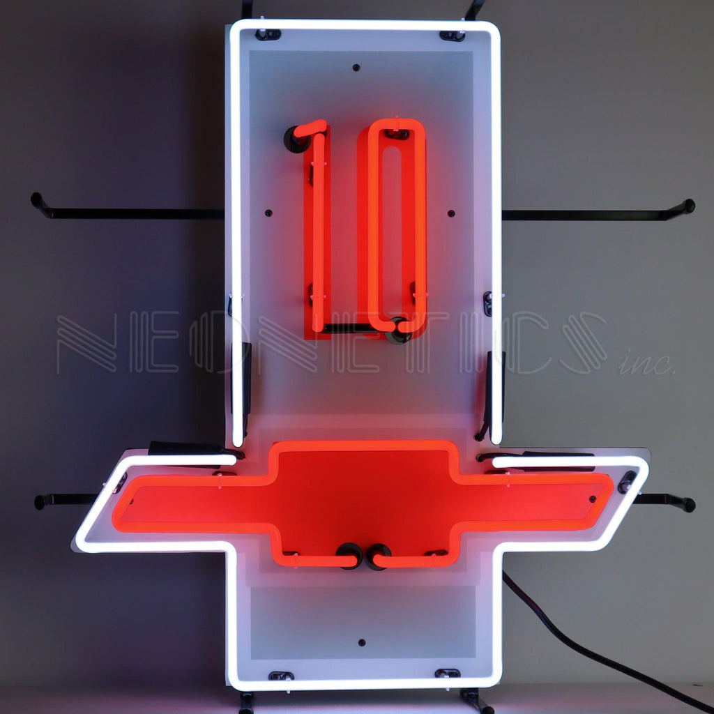 Chevrolet C10 Truck Neon Sign with Backing-Grease Monkey Garage