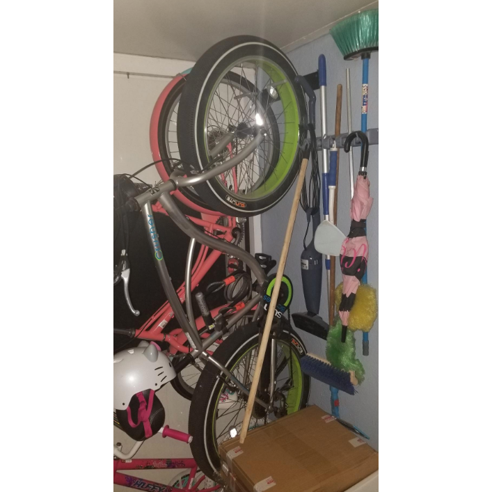 Floyd Fat Tire Bike Storage Rack | 2 Bikes-Wall Mounted-Grease Monkey Garage