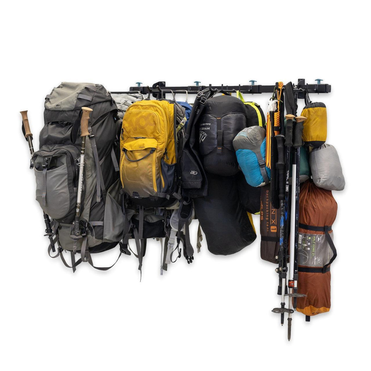 G-Hike & Camp | Adjustable Wall Storage System | Holds 300 lbs-Wall Mounted-Grease Monkey Garage