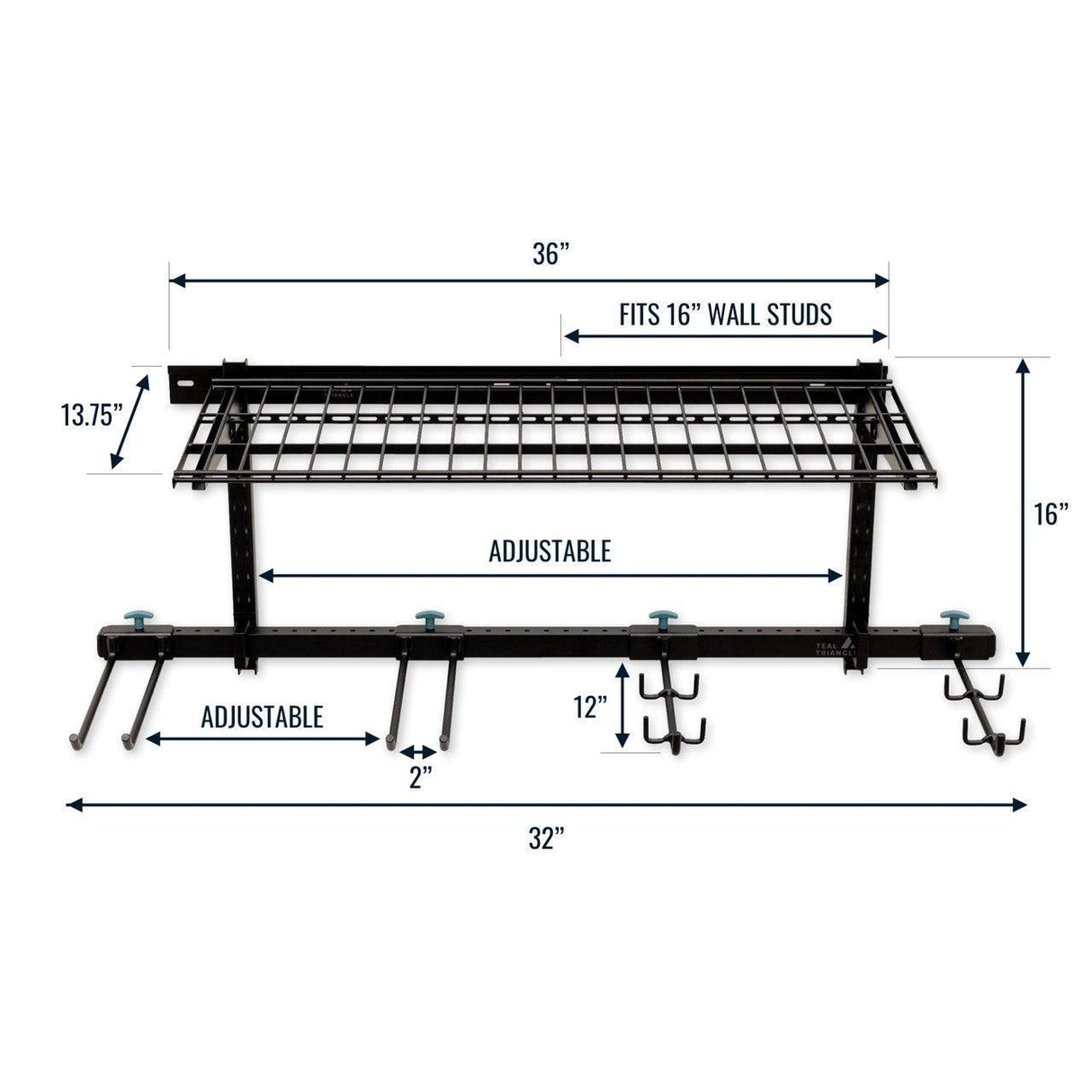 G-Hike & Camp + Shelf | Adjustable Wall Storage System | Holds 300 lbs-Wall Mounted-Grease Monkey Garage