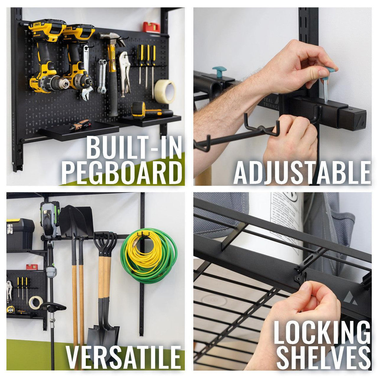 G-Tool Pro | Adjustable Wall Storage System | Holds 500 lbs-Wall Mounted-Grease Monkey Garage