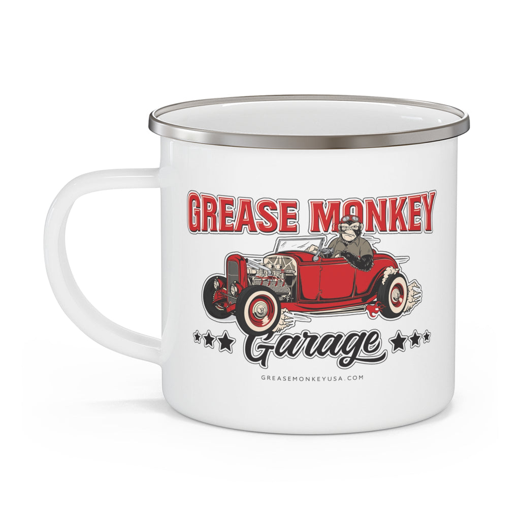 Grease Monkey Garage Enamel Camping Mug-Mug-Grease Monkey Garage