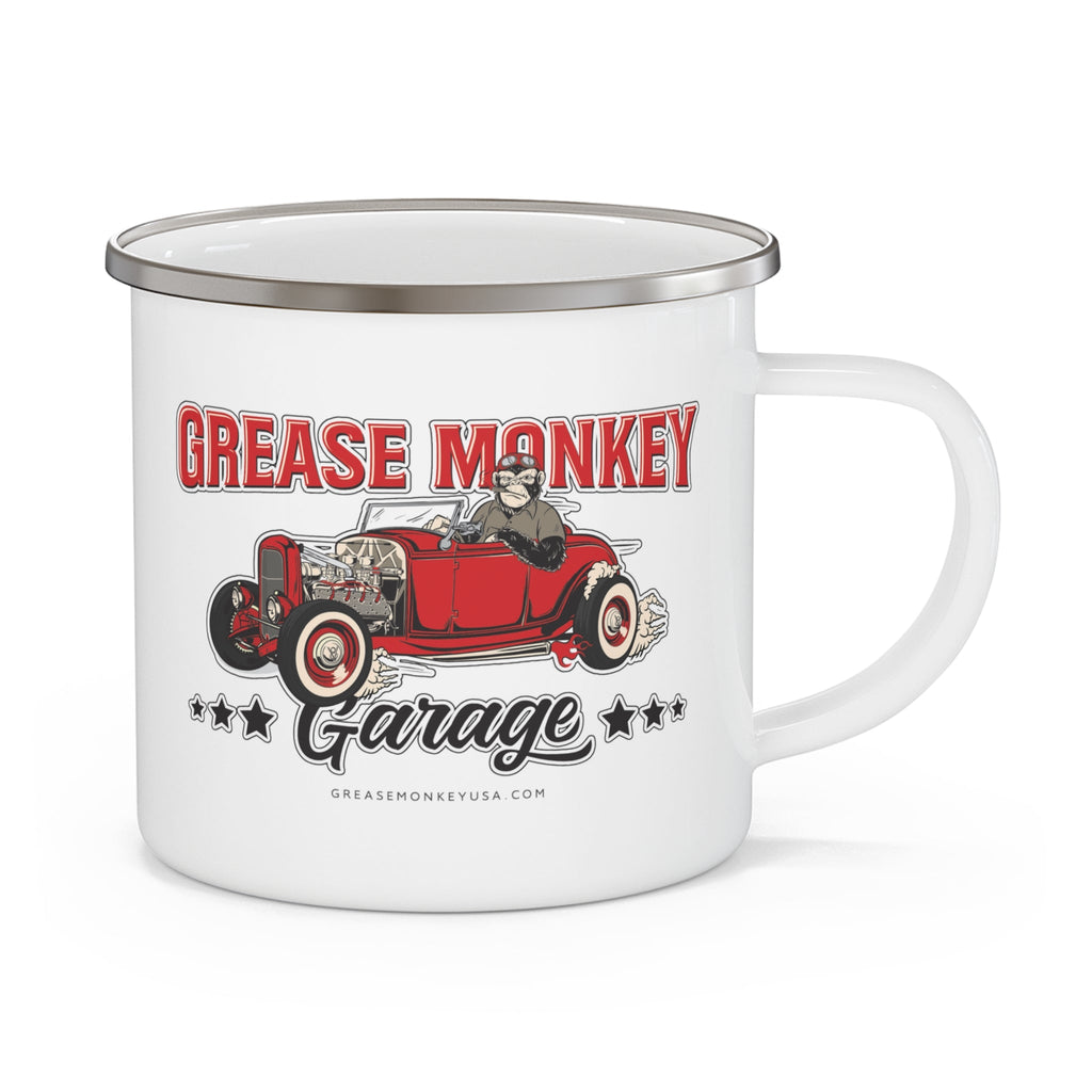 Grease Monkey Garage Enamel Camping Mug-Mug-Grease Monkey Garage