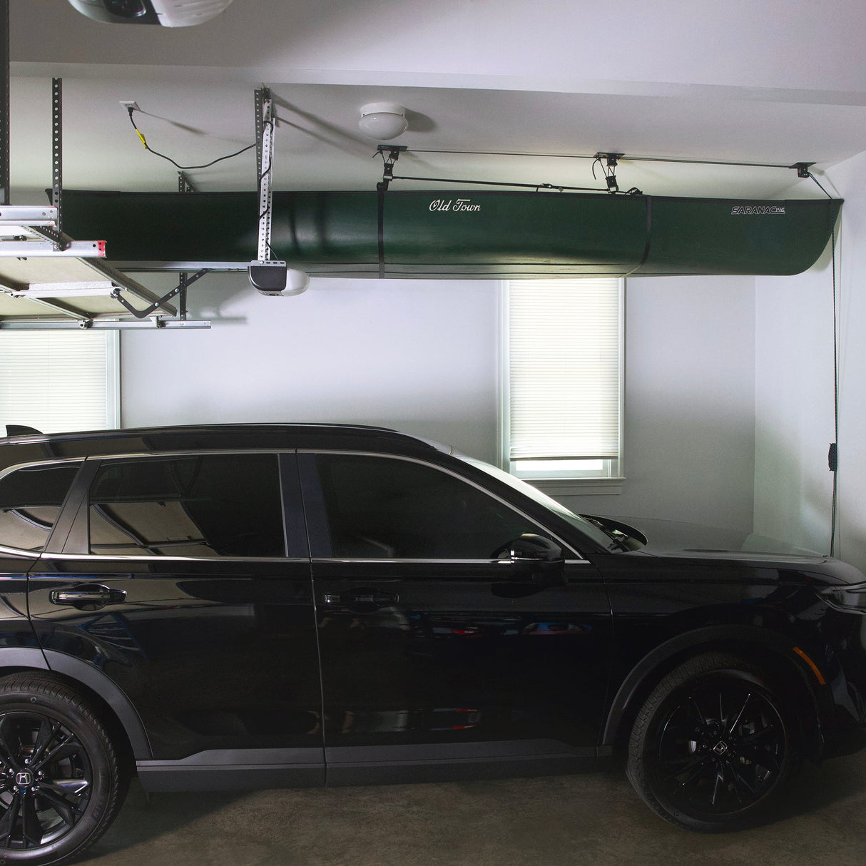Heavy Duty Canoe Hoist Garage Ceiling Storage Hoist | Holds up to 150 lbs | 18' Lift-Ceiling-Grease Monkey Garage
