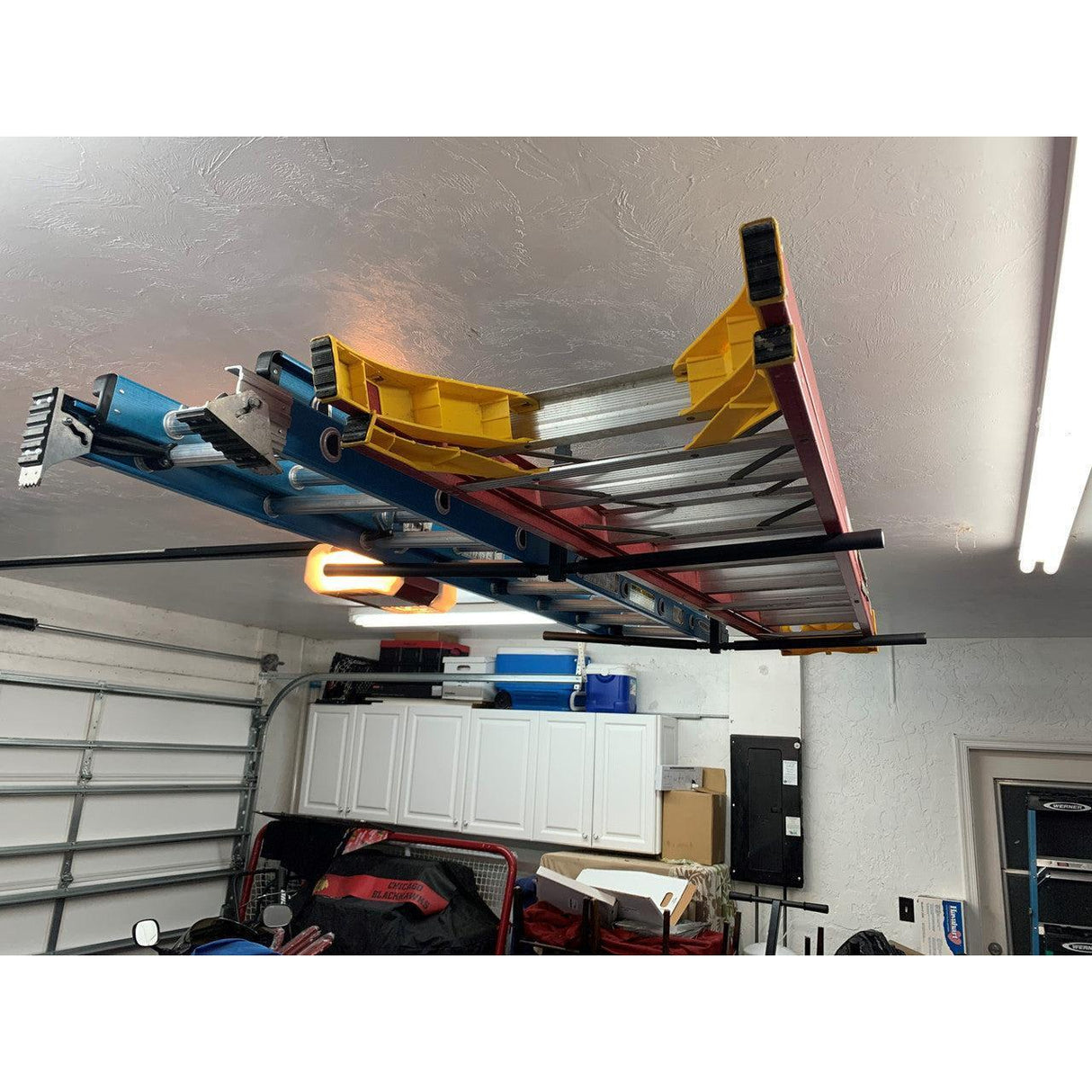 Hi-Port 2 | Adjustable Ceiling Storage Rack | Double | Holds 150 lbs-Ceiling-Grease Monkey Garage