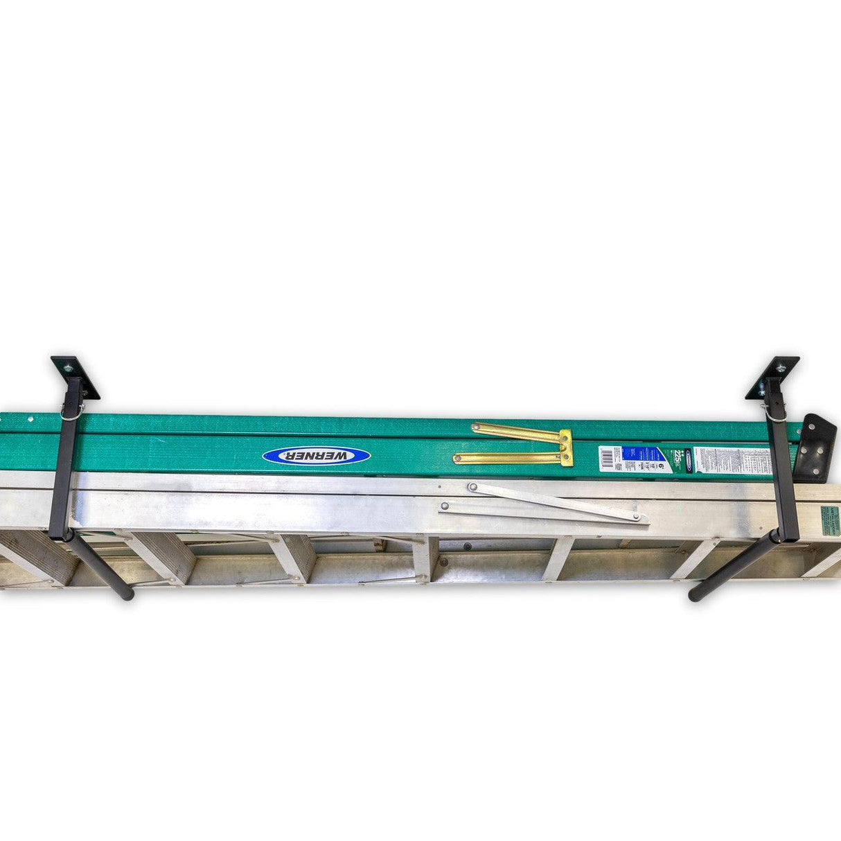 Hi-Port 2 | Ladder Adjustable Ceiling Storage Rack | Single | Holds 75 lbs-Ceiling-Grease Monkey Garage