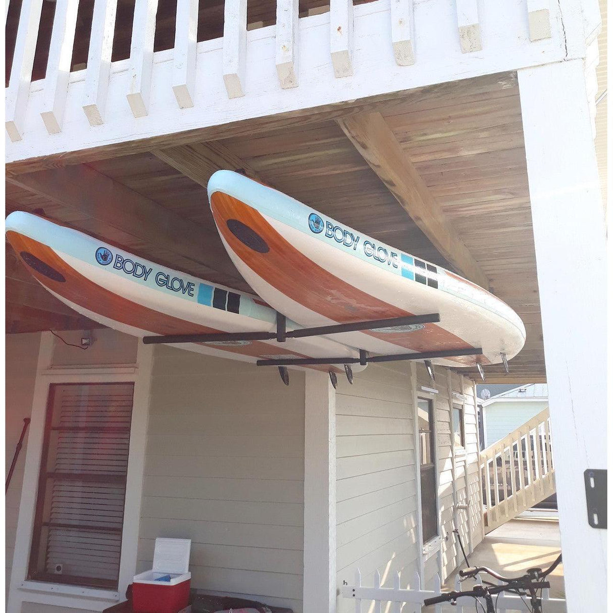 Hi-Port 2 | SUP & Surfboard Adjustable Ceiling Storage Rack | Double | Holds 150 lbs-Ceiling-Grease Monkey Garage