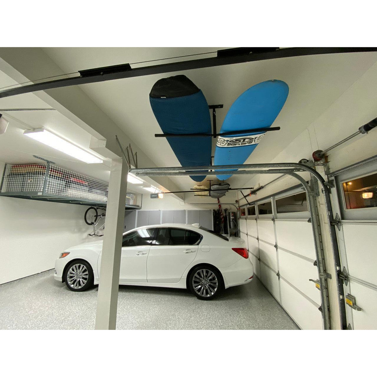 Hi-Port 2 Surfboard Adjustable Ceiling Storage Rack | Double | Holds 150 lbs-Ceiling-Grease Monkey Garage