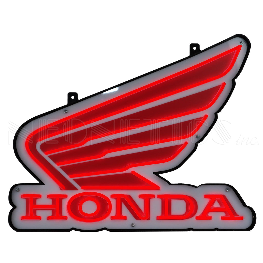 Honda LED Flex-Neon Sign in Steel Can-Grease Monkey Garage
