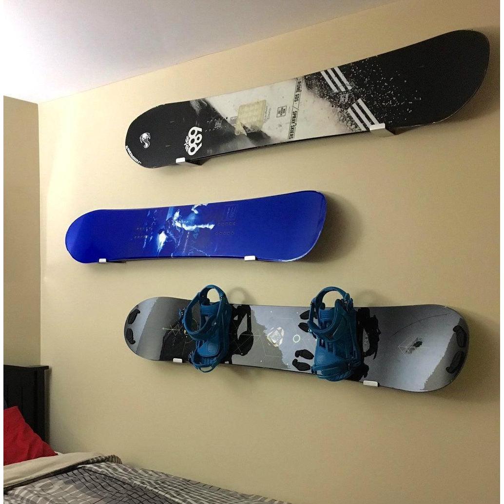 Keystone Minimalist Snowboard Display Rack | Holds 30 lbs | Medium-Wall Mounted-Grease Monkey Garage