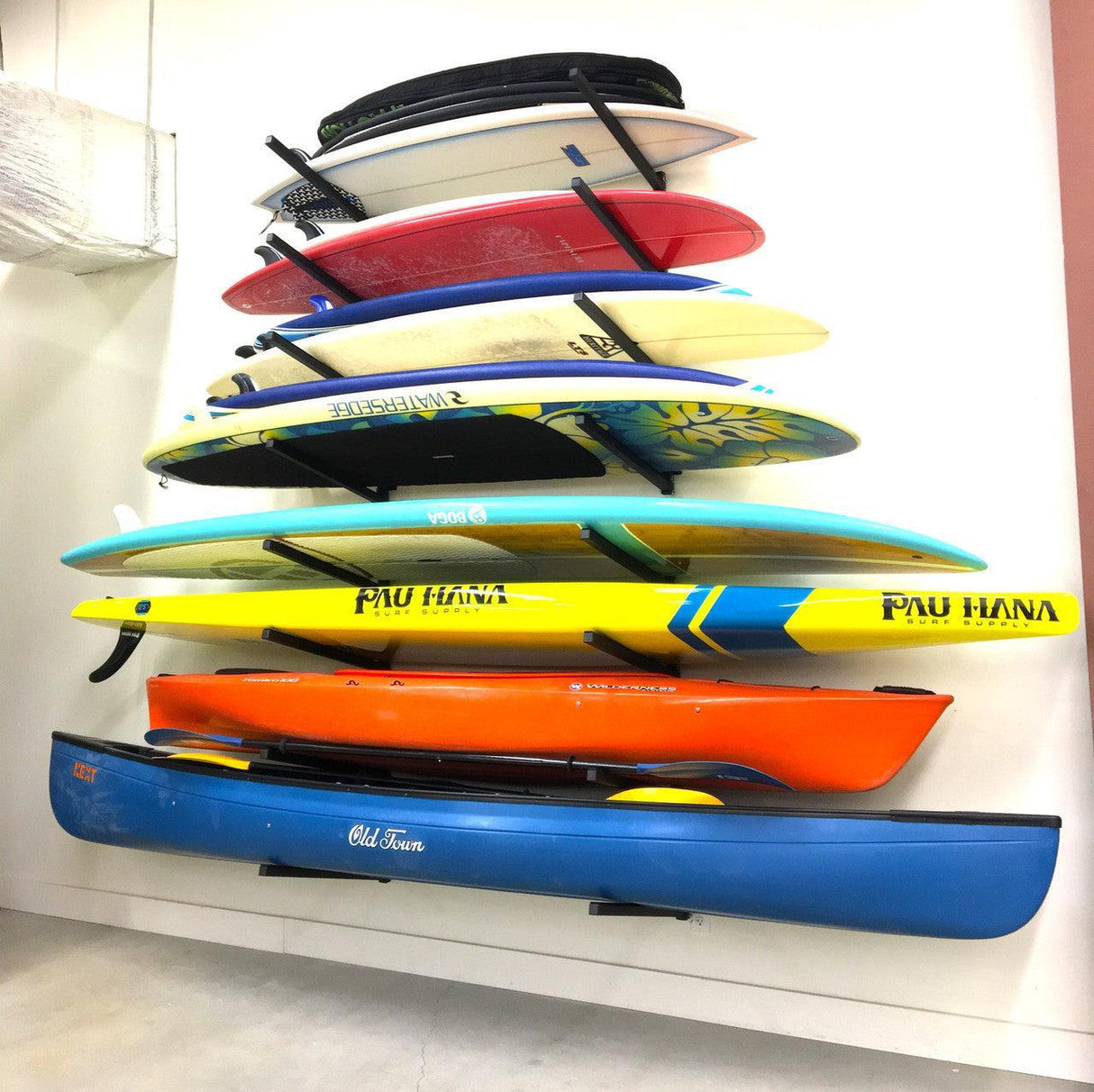 Kona SUP & Surfboard Storage | Indoor Adjustable Rack | 4 Level-Wall Mounted-Grease Monkey Garage
