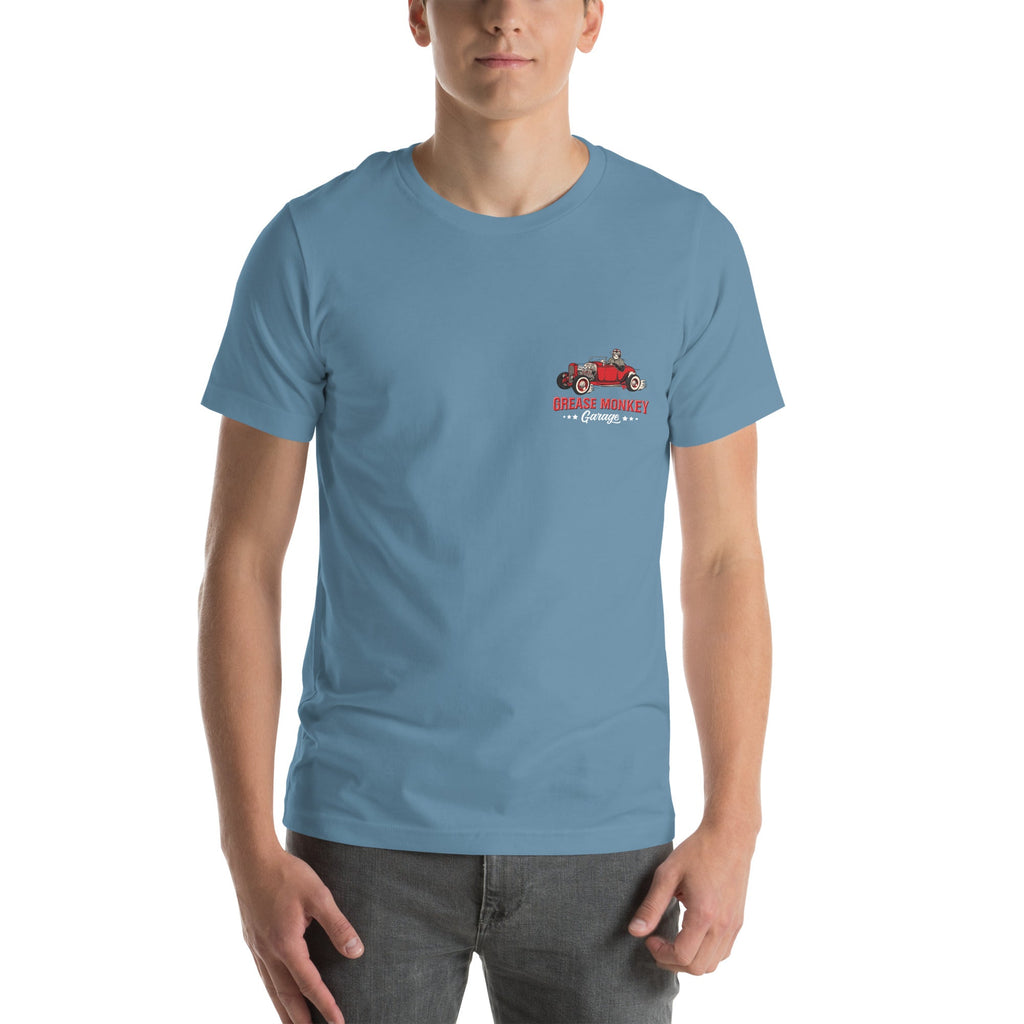 Life in the Fast Lane Unisex T-Shirt-Grease Monkey Garage