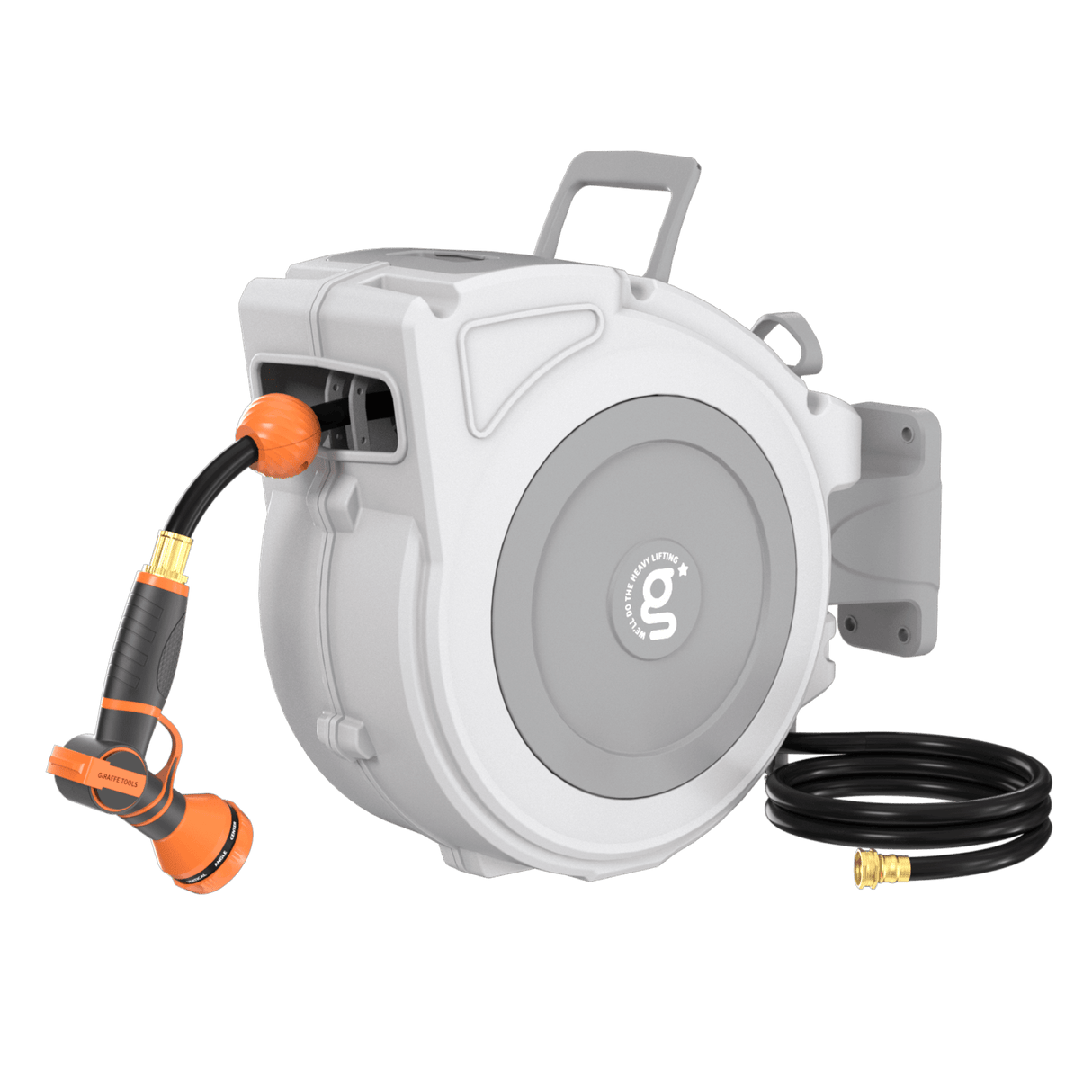 Retractable Garden Hose Reel-1/2 in-65ft-Retractable Garden Hose Reel-Grease Monkey Garage
