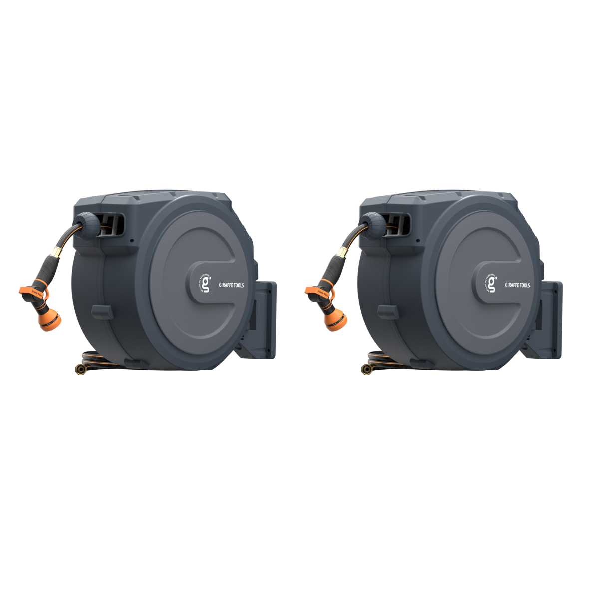 Retractable Garden Hose Reel-1/2in-78ft-Retractable Garden Hose Reel-Grease Monkey Garage