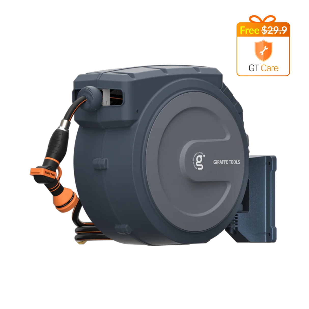 Retractable Garden Hose Reel-1/2in-78ft-Retractable Garden Hose Reel-Grease Monkey Garage