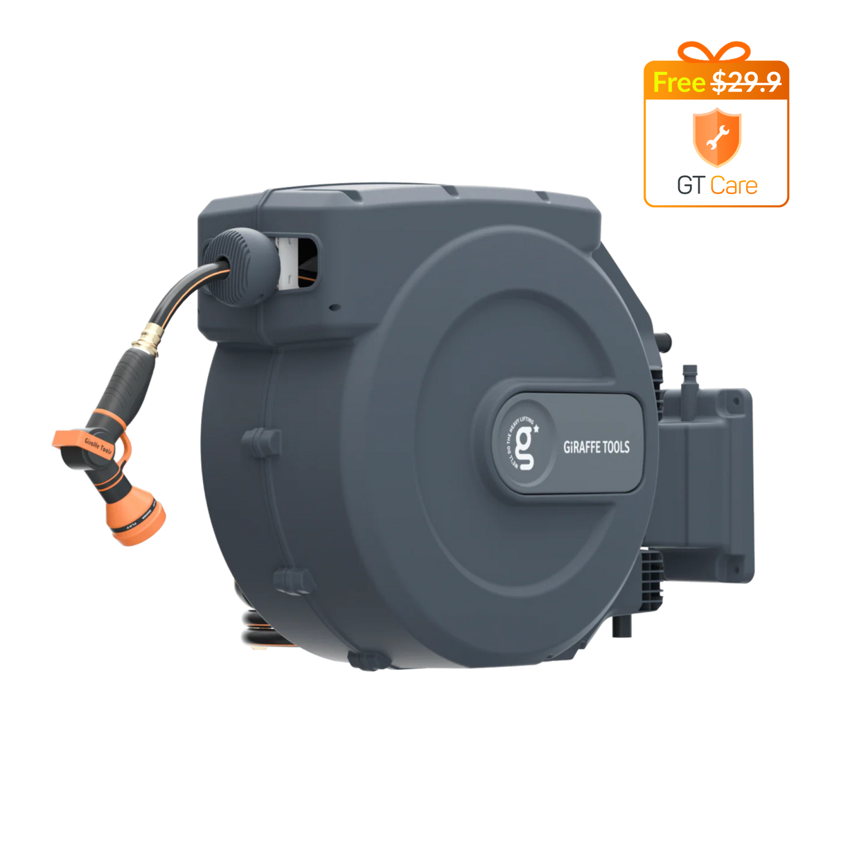 Retractable Garden Hose Reel-5/8 in-115ft-Retractable Garden Hose Reel-Grease Monkey Garage