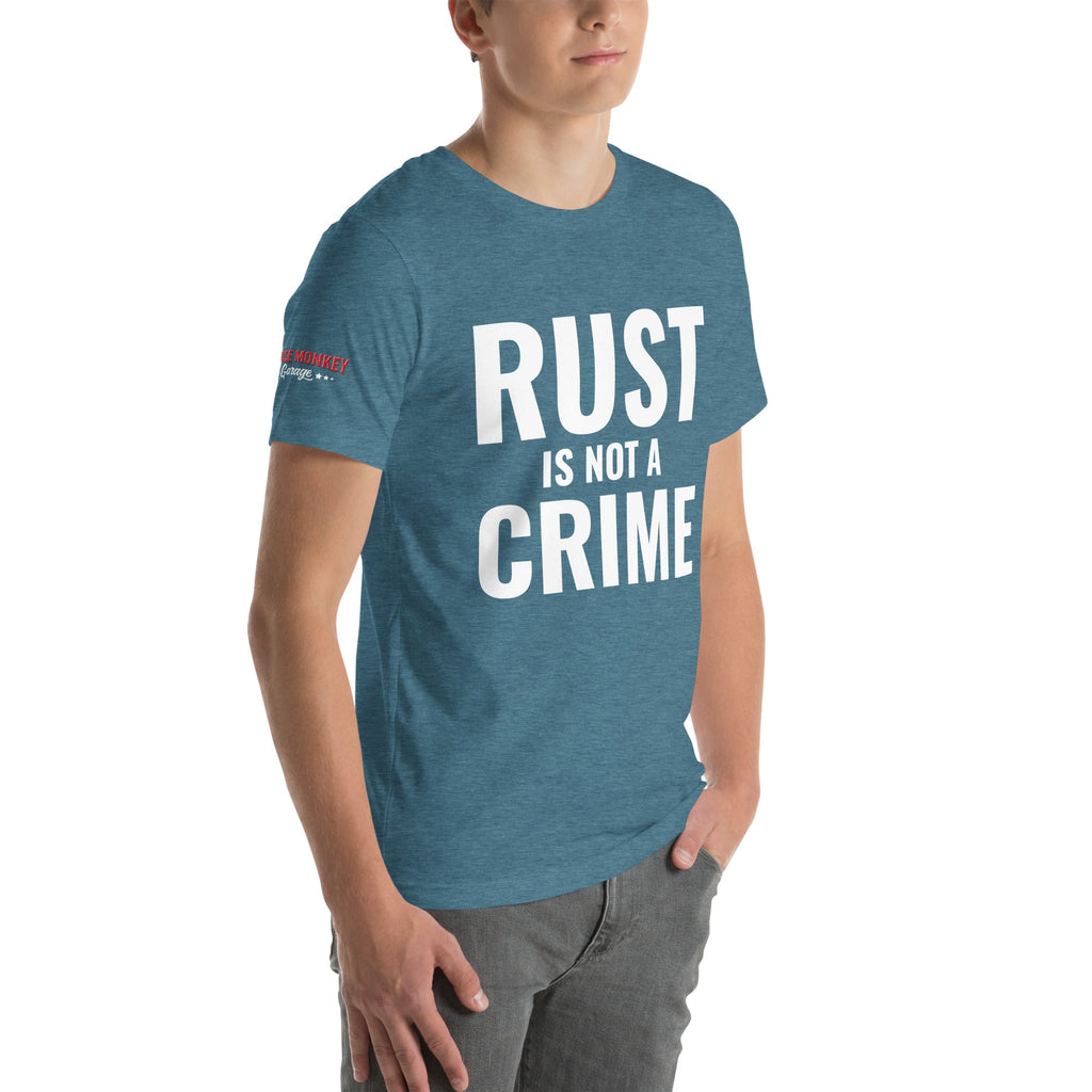 Rust is Not a Crime Unisex T-Shirt-Grease Monkey Garage