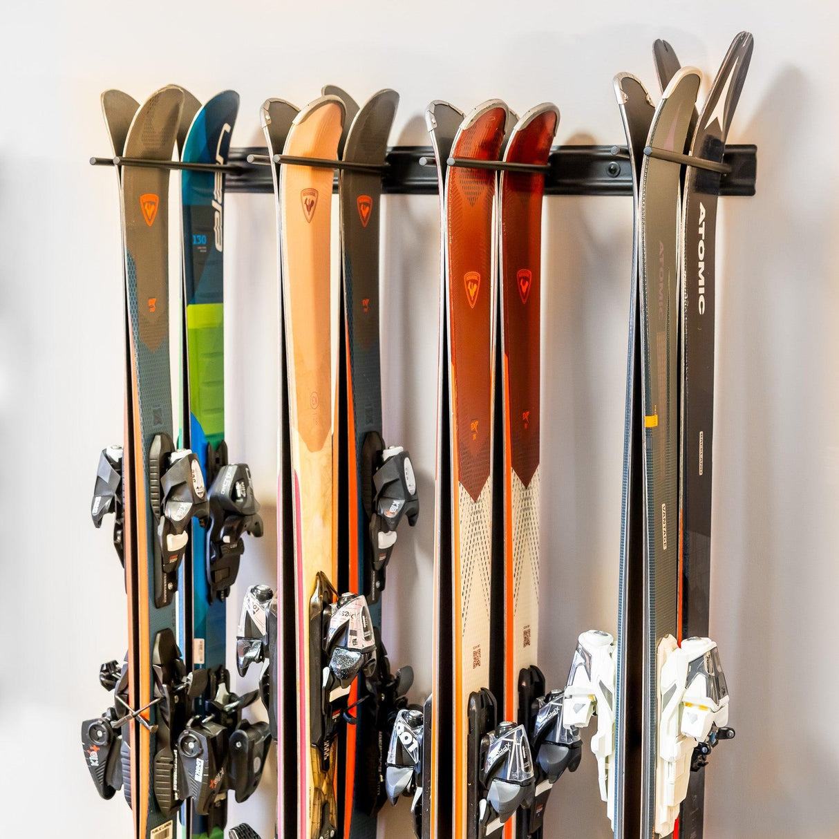Snowbasin Ski Storage Rack | Holds 8 Pairs of Skis-Wall Mounted-Grease Monkey Garage