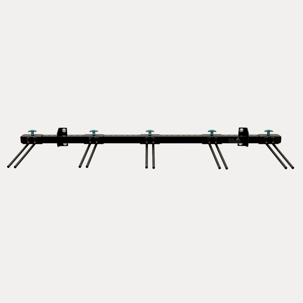 Solitude Ski Rack | Adjustable Wall Storage System | Holds 10 Pairs of Skis-Wall Mounted-Grease Monkey Garage