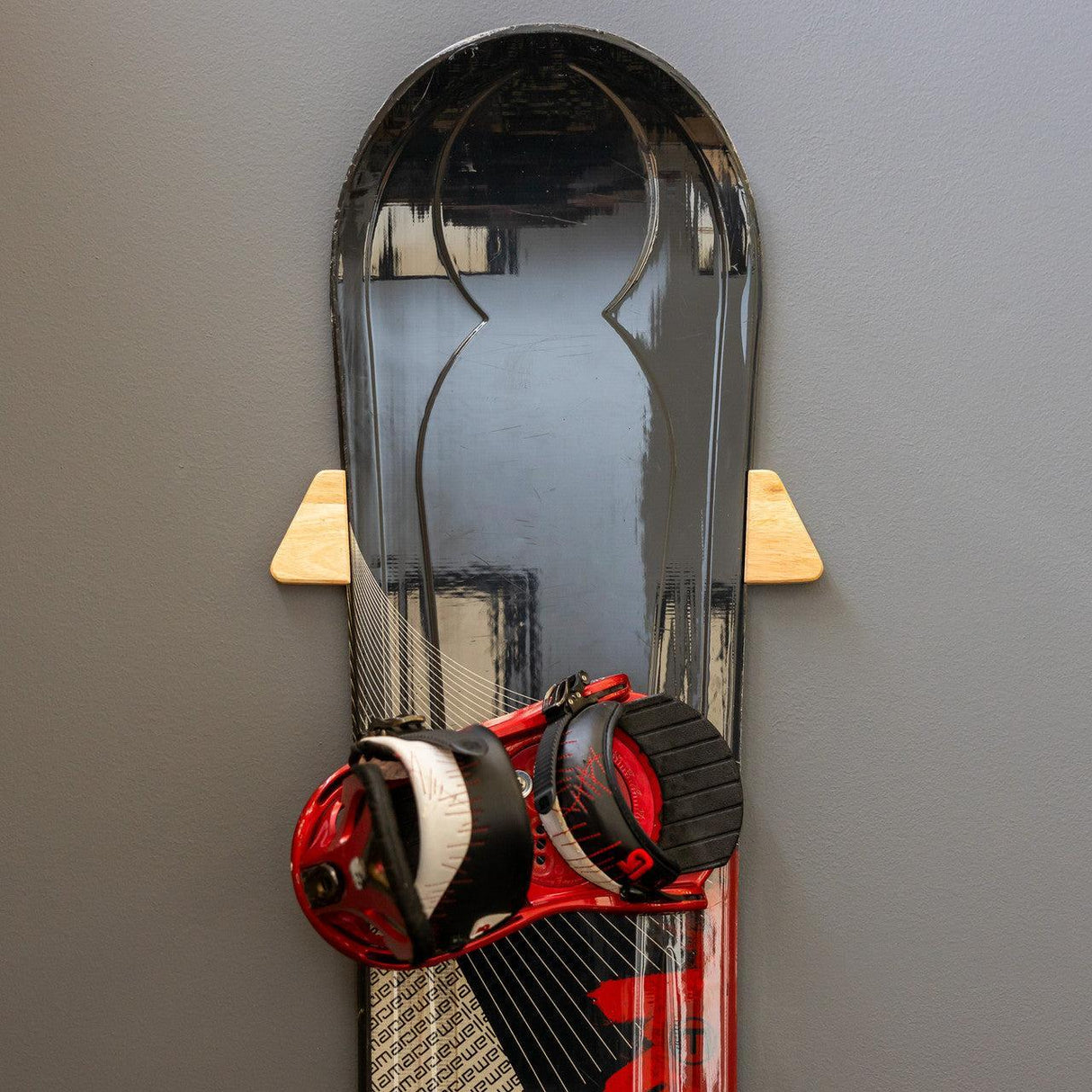 Taos Snowboard Storage | Minimalist Wood Display Rack-Wall Mounted-Grease Monkey Garage