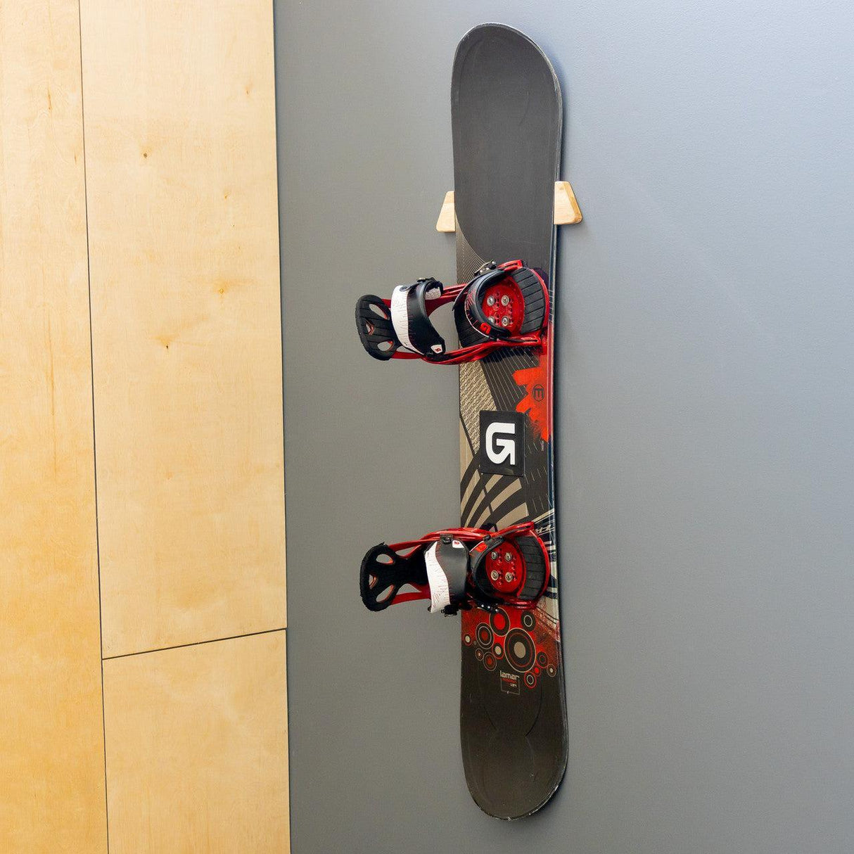 Taos Snowboard Storage | Minimalist Wood Display Rack-Wall Mounted-Grease Monkey Garage