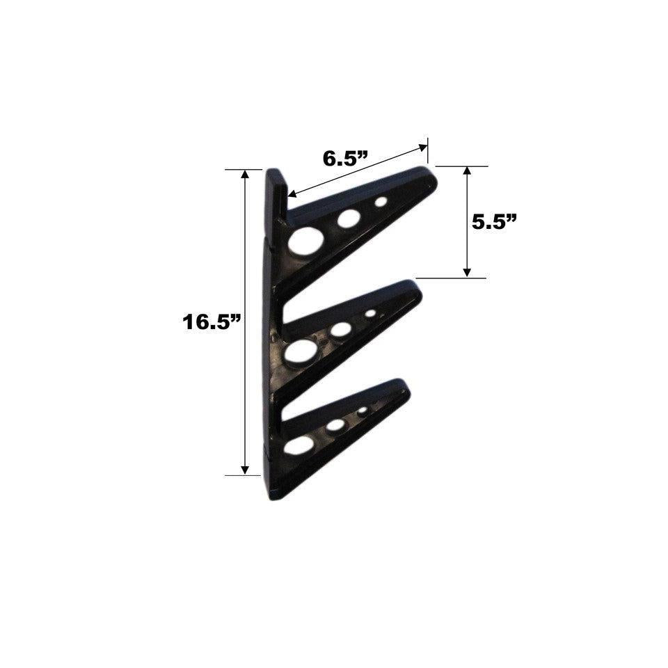 Trifecta Longboard Storage Rack | 3 Levels-Wall Mounted-Grease Monkey Garage