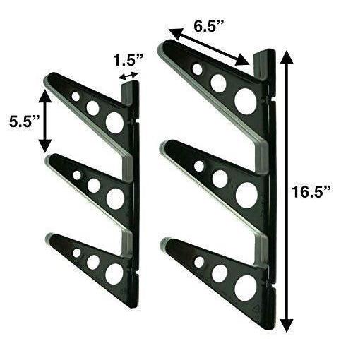 Trifecta Water Ski Storage Rack | Holds 2 Pairs of Water Skis-Wall Mounted-Grease Monkey Garage